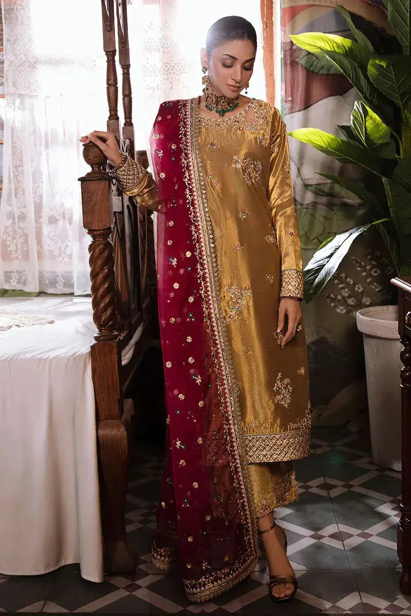 Mushq | Sunehri Anmol Edit | Zaisha - Pakistani Designer Dress - by Mushq | Type: Bridal - 100% Original at Saira Sultan