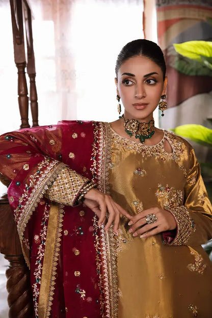 Mushq | Sunehri Anmol Edit | Zaisha - Pakistani Designer Dress - by Mushq | Type: Bridal - 100% Original at Saira Sultan