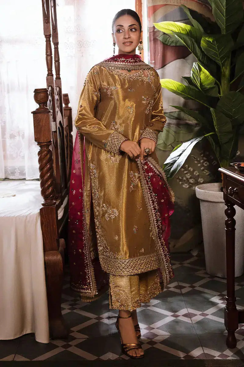 Mushq | Sunehri Anmol Edit | Zaisha - Pakistani Designer Dress - by Mushq | Type: Bridal - 100% Original at Saira Sultan