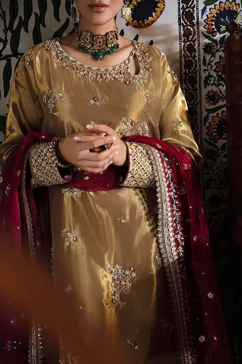Mushq | Sunehri Anmol Edit | Zaisha - Pakistani Designer Dress - by Mushq | Type: Bridal - 100% Original at Saira Sultan
