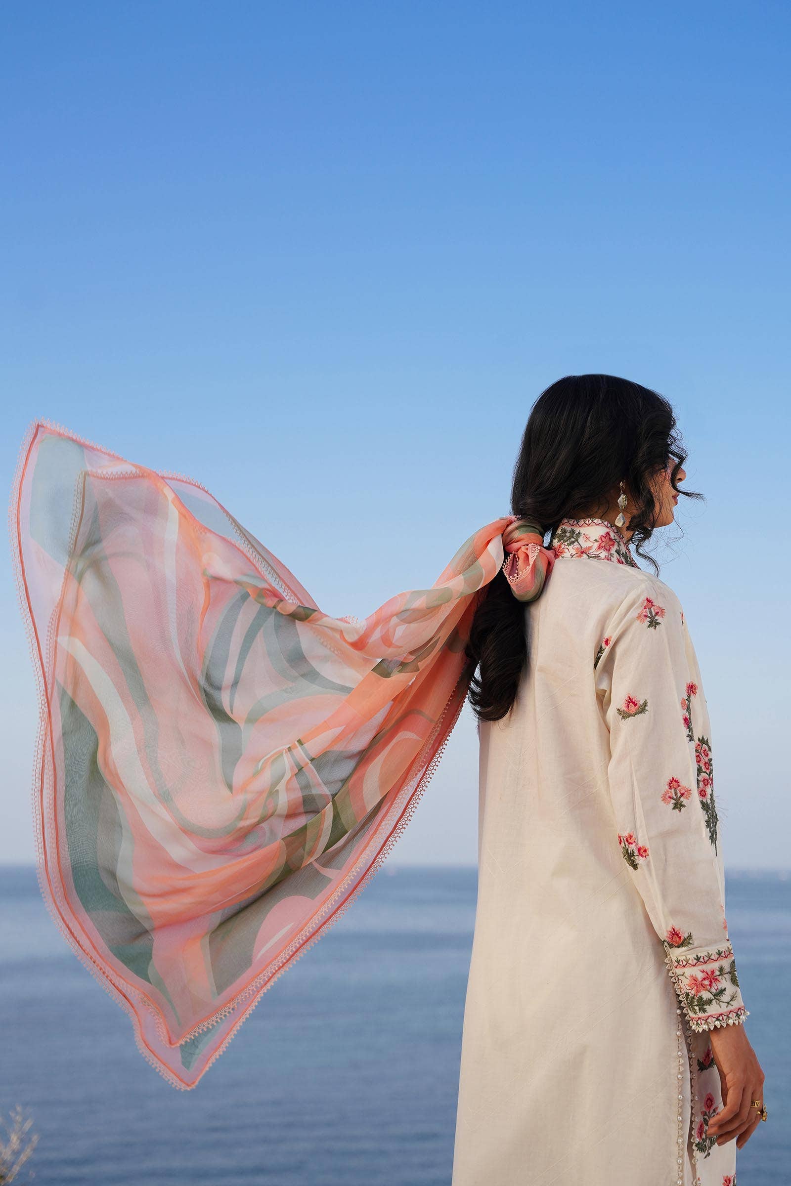 Sana Safinaz | Muzlin Spring 24 | M241-010A-CJ - Pakistani Designer Dress - by Sana Safinaz | Type: Luxury - 100% Original at Saira Sultan