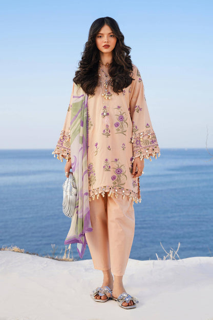 Sana Safinaz | Muzlin Spring 24 | M241-010B-CJ - Pakistani Designer Dress - by Sana Safinaz | Type: Luxury - 100% Original at Saira Sultan