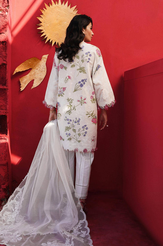 Sana Safinaz | Muzlin Spring 24 | M241-011A-CW - Pakistani Designer Dress - by Sana Safinaz | Type: Luxury - 100% Original at Saira Sultan