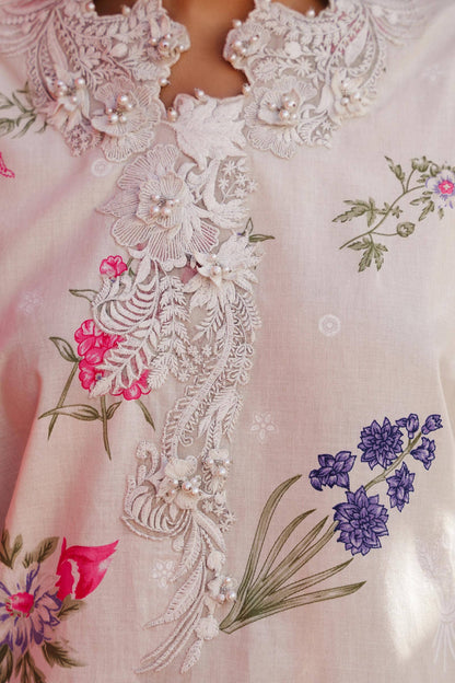 Sana Safinaz | Muzlin Spring 24 | M241-011A-CW - Pakistani Designer Dress - by Sana Safinaz | Type: Luxury - 100% Original at Saira Sultan