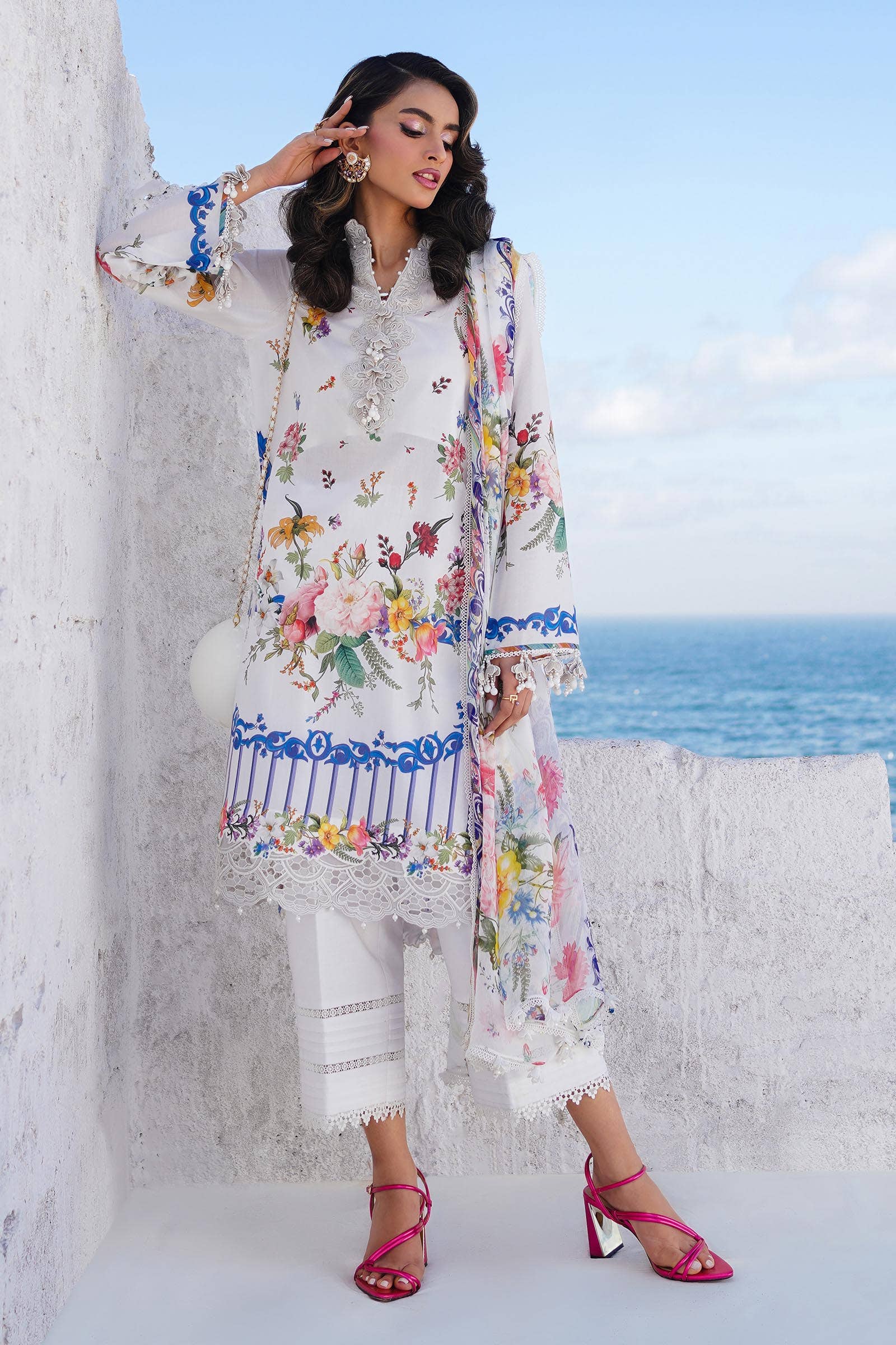 Sana Safinaz | Muzlin Spring 24 | M241-012A-CI - Pakistani Designer Dress - by Sana Safinaz | Type: Luxury - 100% Original at Saira Sultan