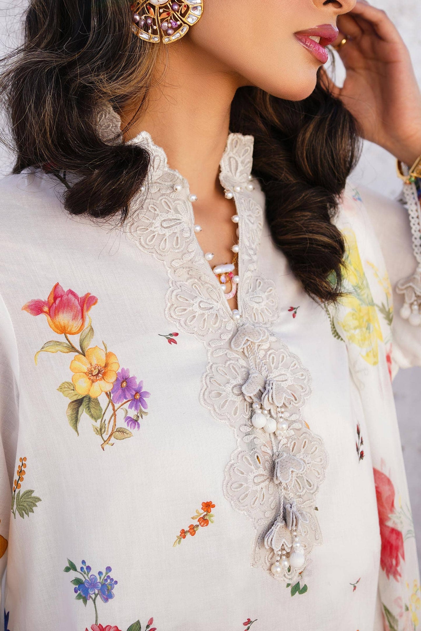 Sana Safinaz | Muzlin Spring 24 | M241-012A-CI - Pakistani Designer Dress - by Sana Safinaz | Type: Luxury - 100% Original at Saira Sultan