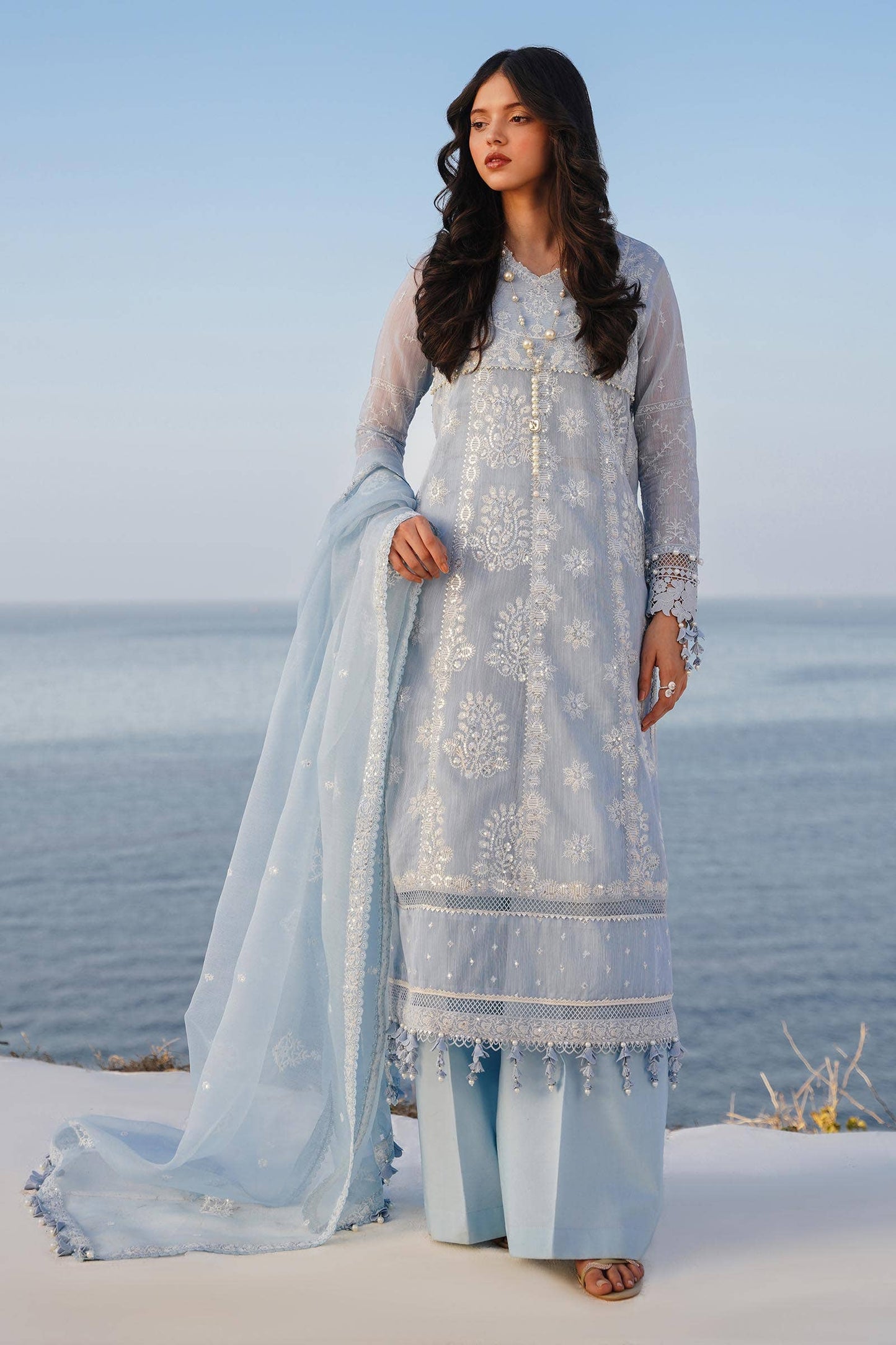 Sana Safinaz | Muzlin Spring 24 | M241-014B-CX - Pakistani Designer Dress - by Sana Safinaz | Type: Luxury - 100% Original at Saira Sultan