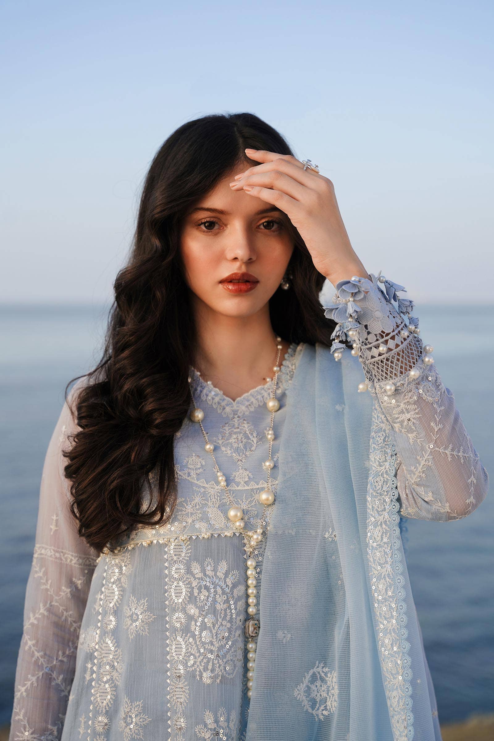 Sana Safinaz | Muzlin Spring 24 | M241-014B-CX - Pakistani Designer Dress - by Sana Safinaz | Type: Luxury - 100% Original at Saira Sultan