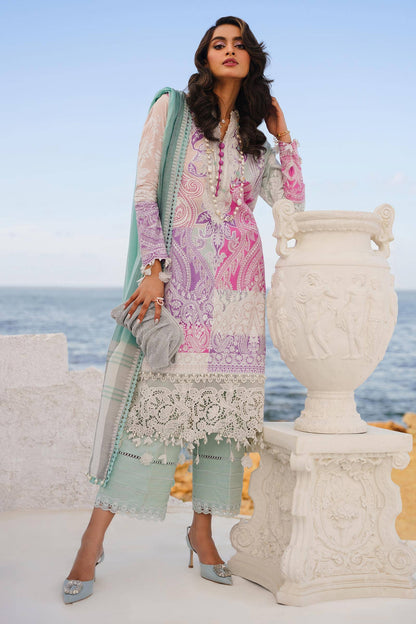 Sana Safinaz | Muzlin Spring 24 | M241-015B-DG - Pakistani Designer Dress - by Sana Safinaz | Type: Luxury - 100% Original at Saira Sultan