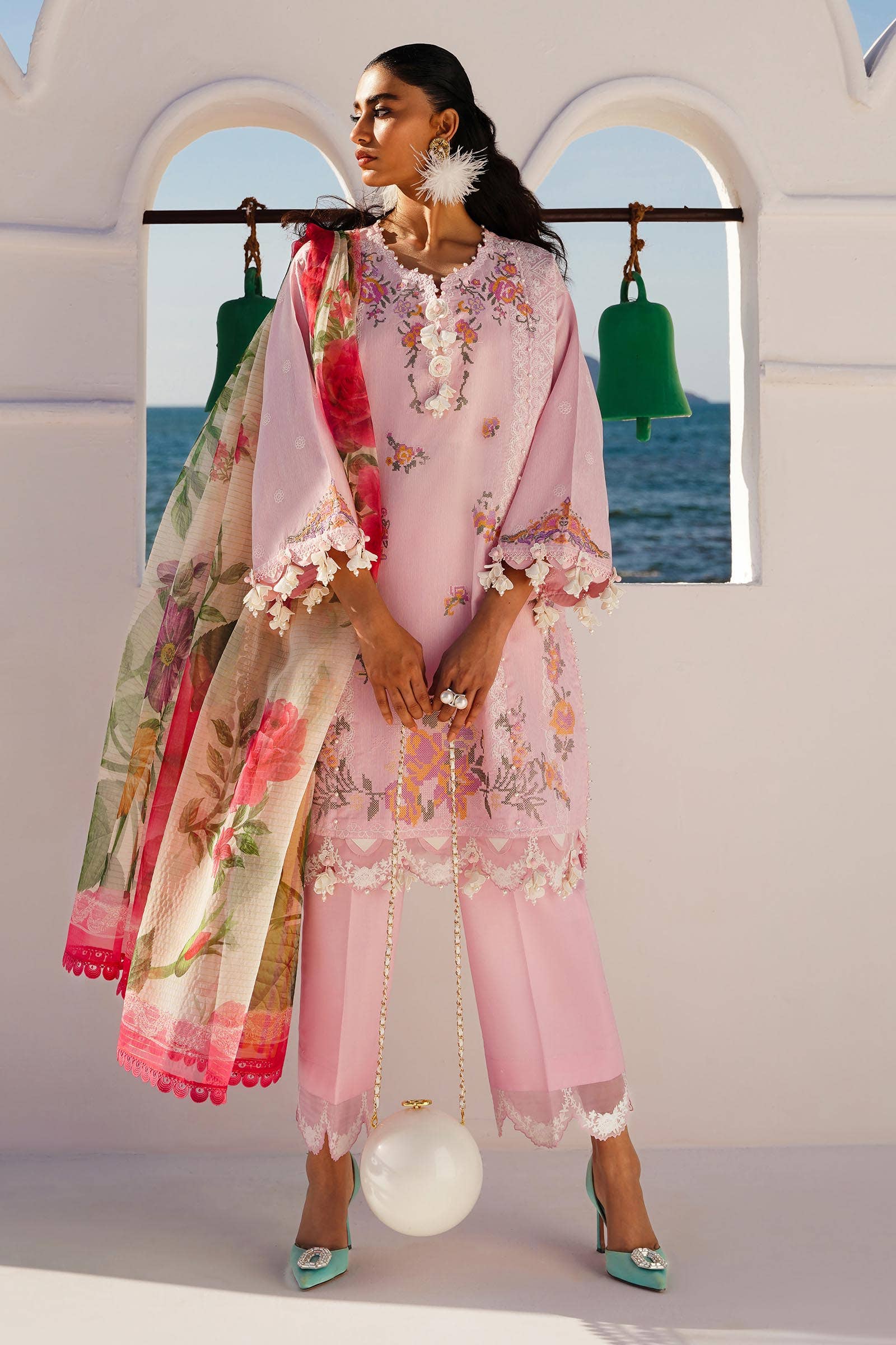Sana Safinaz | Muzlin Spring 24 | M241-016A-CL - Pakistani Designer Dress - by Sana Safinaz | Type: Luxury - 100% Original at Saira Sultan