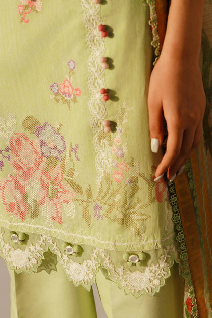 Sana Safinaz | Muzlin Spring 24 | M241-016B-CL - Pakistani Designer Dress - by Sana Safinaz | Type: Luxury - 100% Original at Saira Sultan