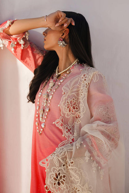 Sana Safinaz | Muzlin Spring 24 | M241-017A-CW - Pakistani Designer Dress - by Sana Safinaz | Type: Luxury - 100% Original at Saira Sultan