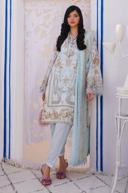 Sana Safinaz | Muzlin Spring 24 | M241-018B-CM - Pakistani Designer Dress - by Sana Safinaz | Type: Luxury - 100% Original at Saira Sultan