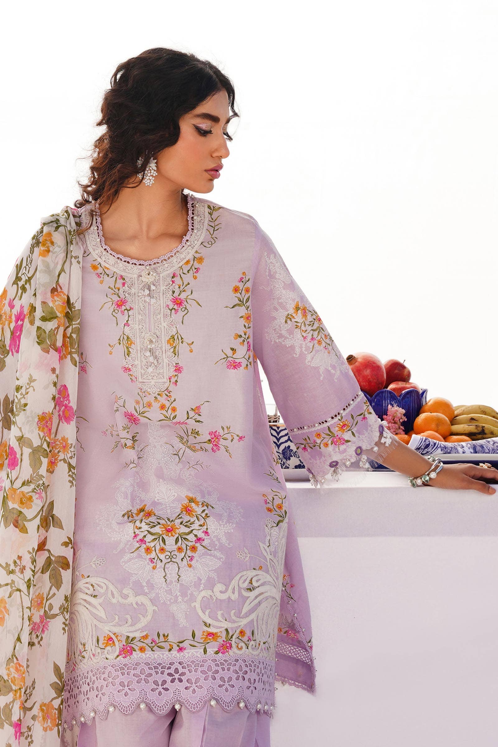 Sana Safinaz | Muzlin Spring 24 | M241-019A-CI - Pakistani Designer Dress - by Sana Safinaz | Type: Luxury - 100% Original at Saira Sultan