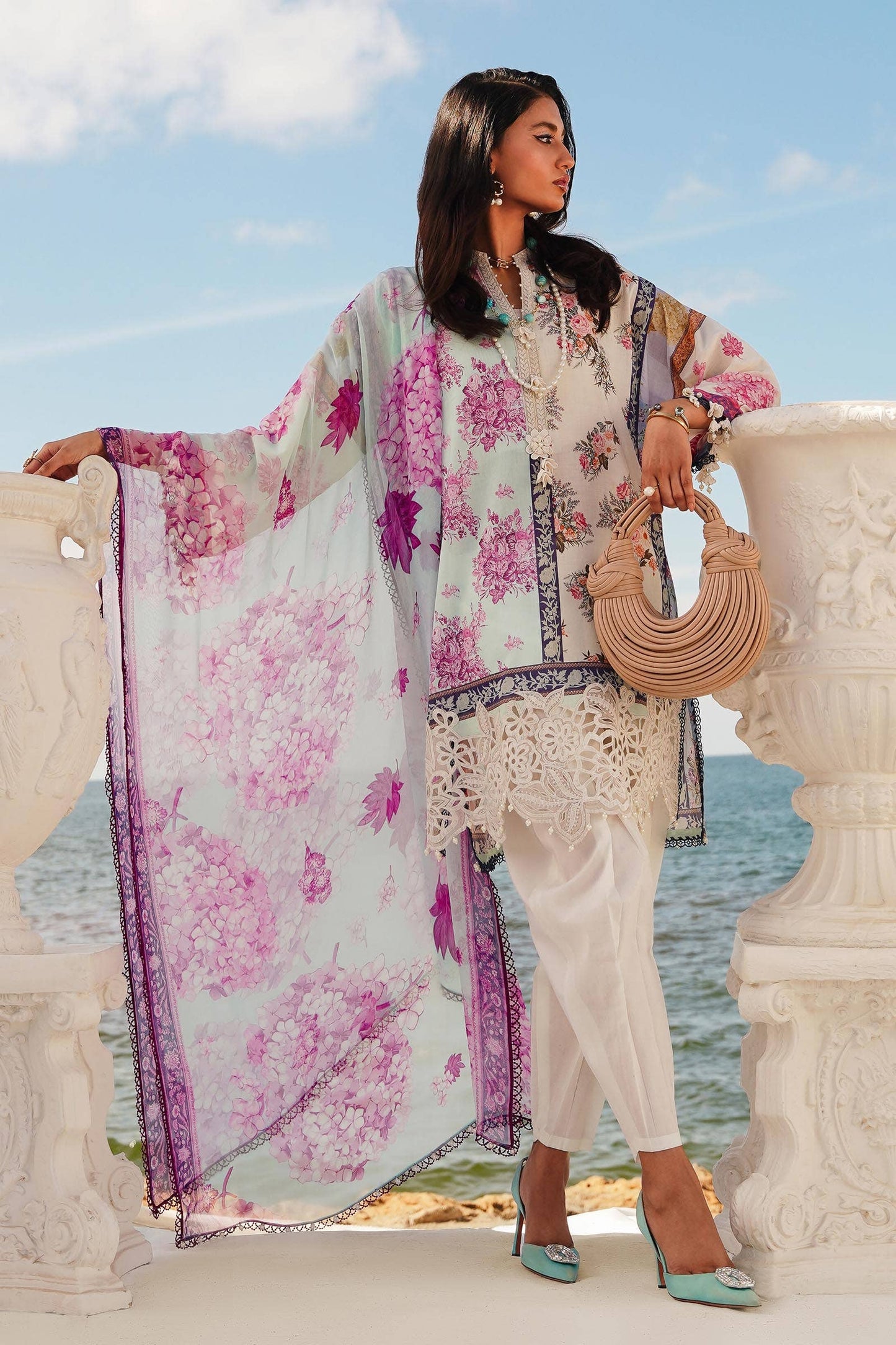 Sana Safinaz | Muzlin Spring 24 | M241-003B-CI - Pakistani Designer Dress - by Sana Safinaz | Type: Luxury - 100% Original at Saira Sultan