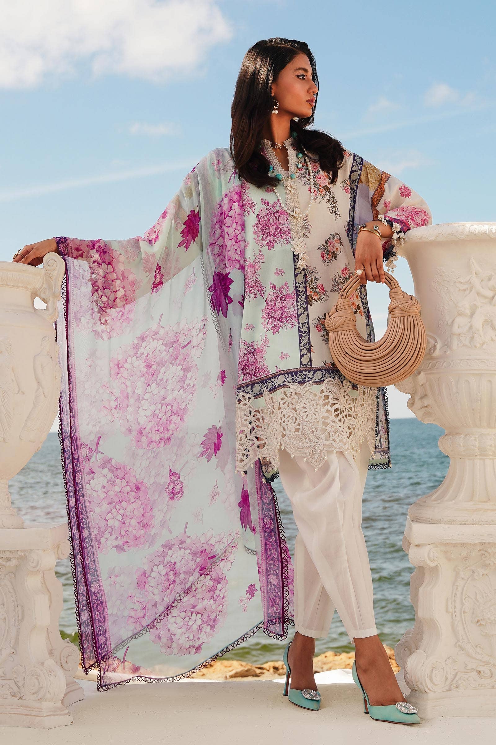 Sana Safinaz | Muzlin Spring 24 | M241-003B-CI - Pakistani Designer Dress - by Sana Safinaz | Type: Luxury - 100% Original at Saira Sultan