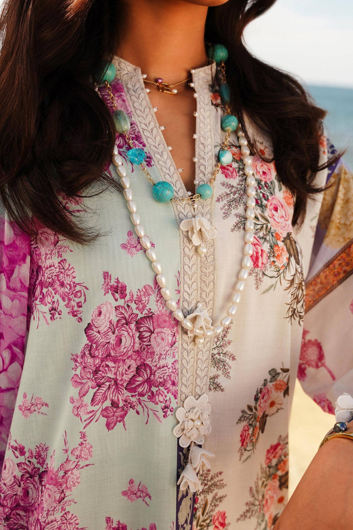 Sana Safinaz | Muzlin Spring 24 | M241-003B-CI - Pakistani Designer Dress - by Sana Safinaz | Type: Luxury - 100% Original at Saira Sultan