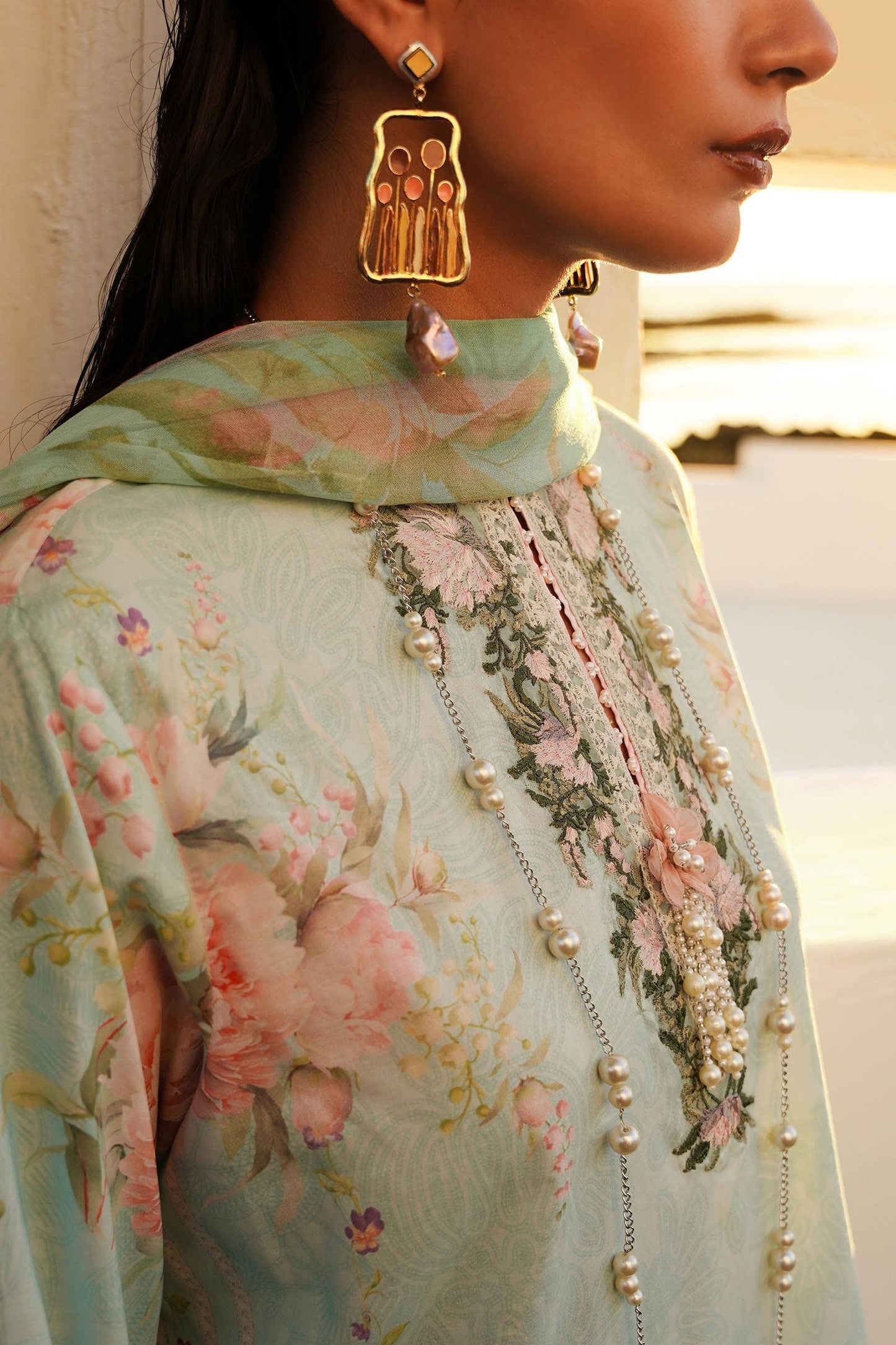 Sana Safinaz | Muzlin Spring 24 | M241-004A-CI - Pakistani Designer Dress - by Sana Safinaz | Type: Luxury - 100% Original at Saira Sultan