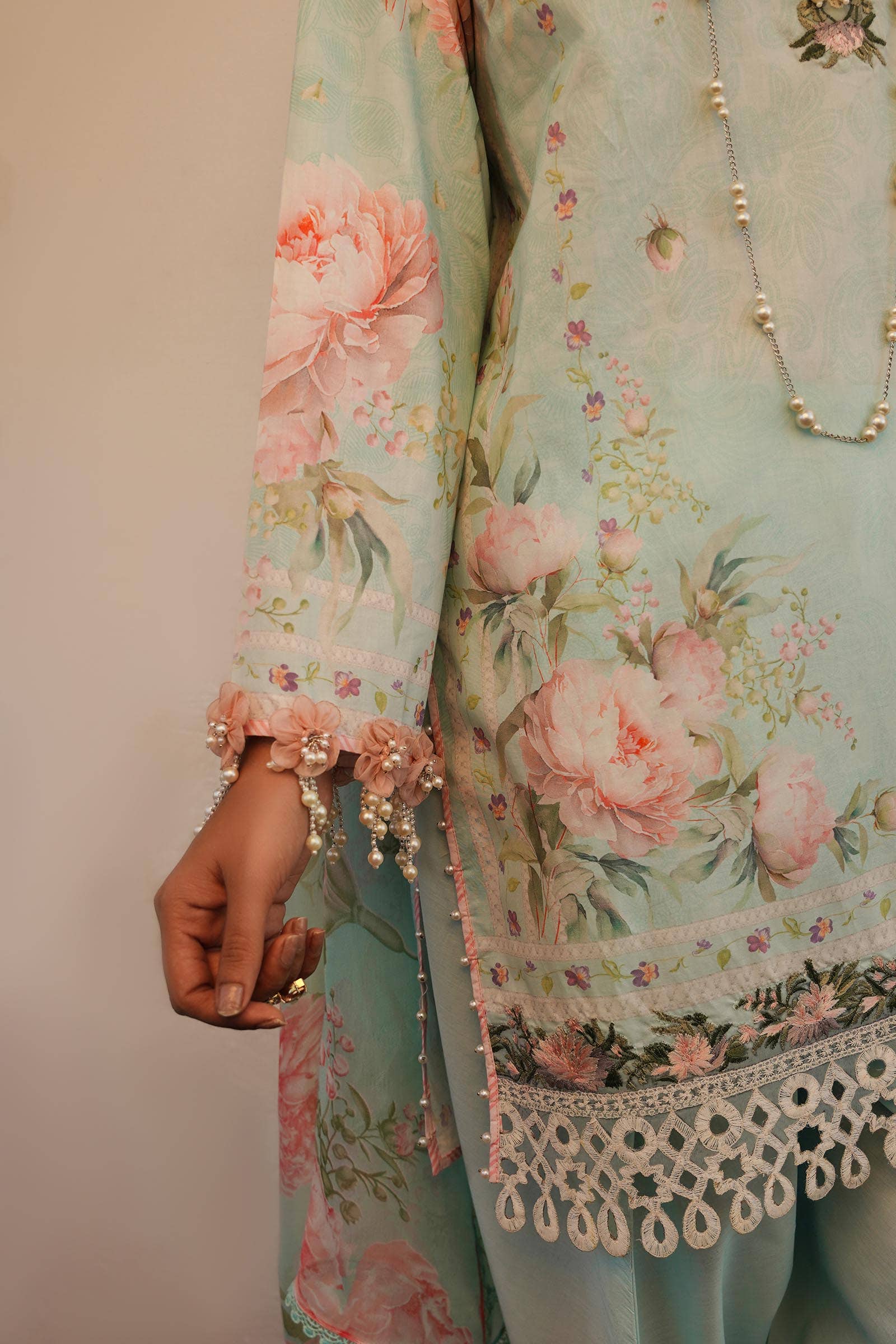 Sana Safinaz | Muzlin Spring 24 | M241-004A-CI - Pakistani Designer Dress - by Sana Safinaz | Type: Luxury - 100% Original at Saira Sultan