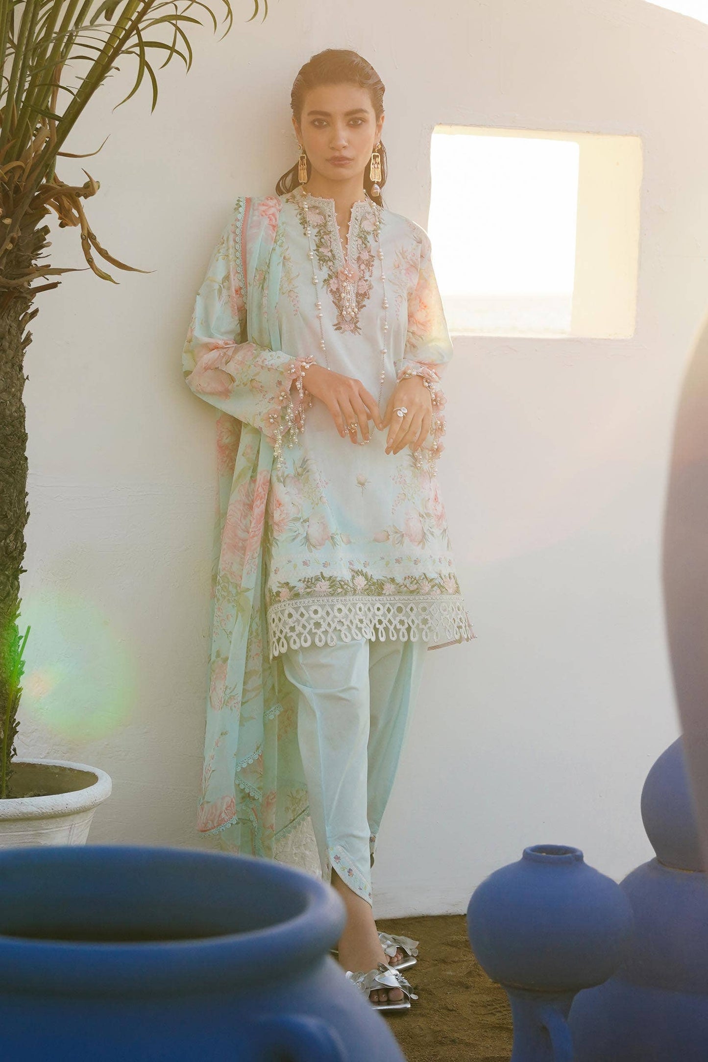 Sana Safinaz | Muzlin Spring 24 | M241-004A-CI - Pakistani Designer Dress - by Sana Safinaz | Type: Luxury - 100% Original at Saira Sultan