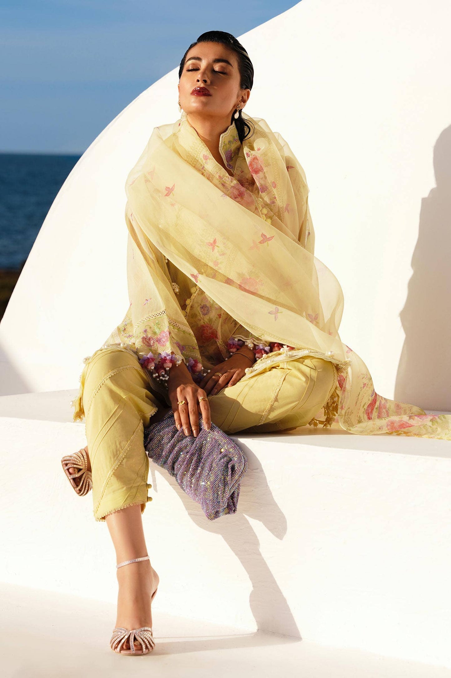 Sana Safinaz | Muzlin Spring 24 | M241-005B-CL - Pakistani Designer Dress - by Sana Safinaz | Type: Luxury - 100% Original at Saira Sultan