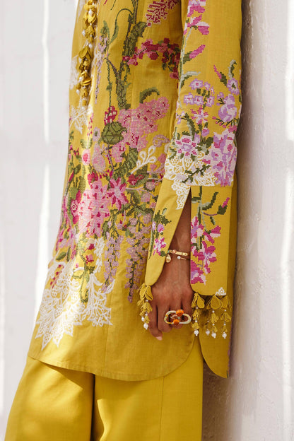 Sana Safinaz | Muzlin Spring 24 | M241-006B-CJ - Pakistani Designer Dress - by Sana Safinaz | Type: Luxury - 100% Original at Saira Sultan