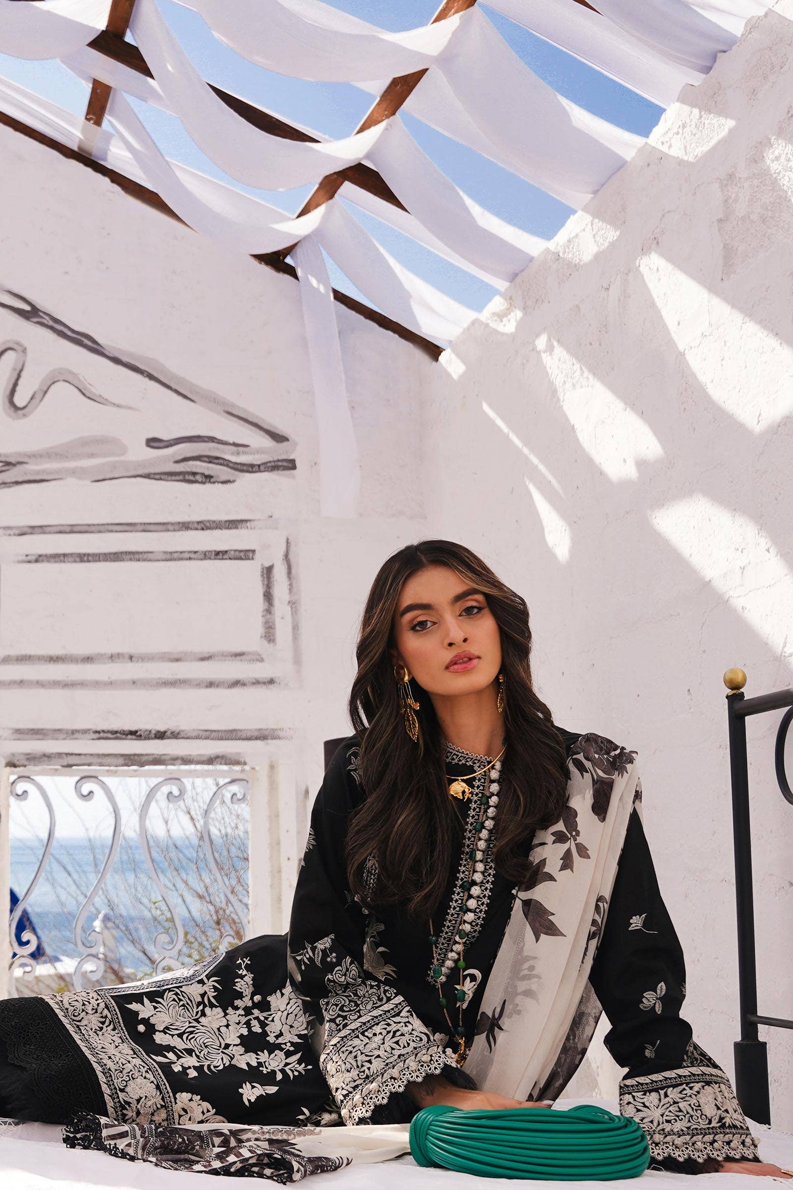 Sana Safinaz | Muzlin Spring 24 | M241-007A-CJ - Pakistani Designer Dress - by Sana Safinaz | Type: Luxury - 100% Original at Saira Sultan