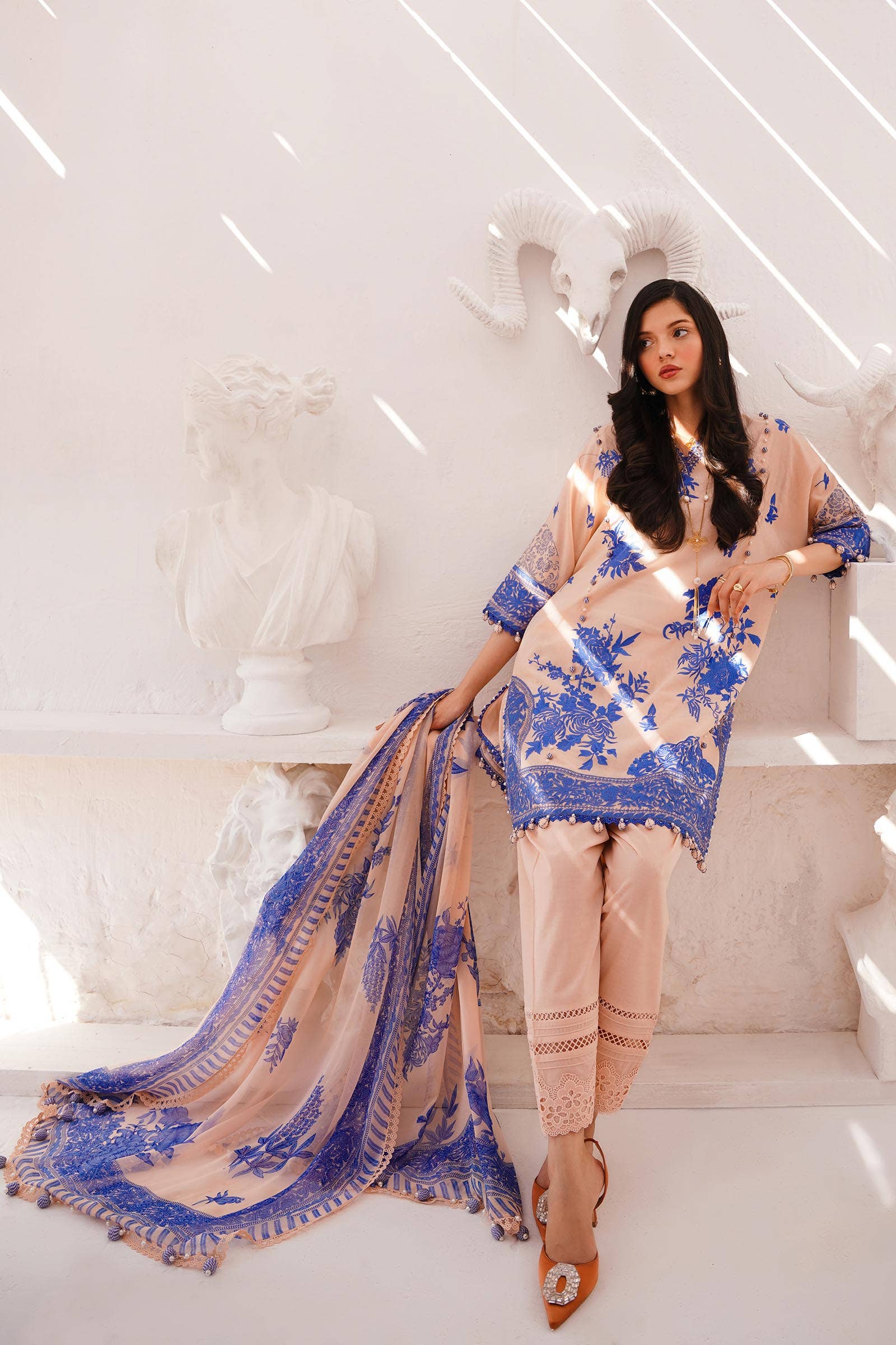 Sana Safinaz | Muzlin Spring 24 | M241-007B-CJ - Pakistani Designer Dress - by Sana Safinaz | Type: Luxury - 100% Original at Saira Sultan