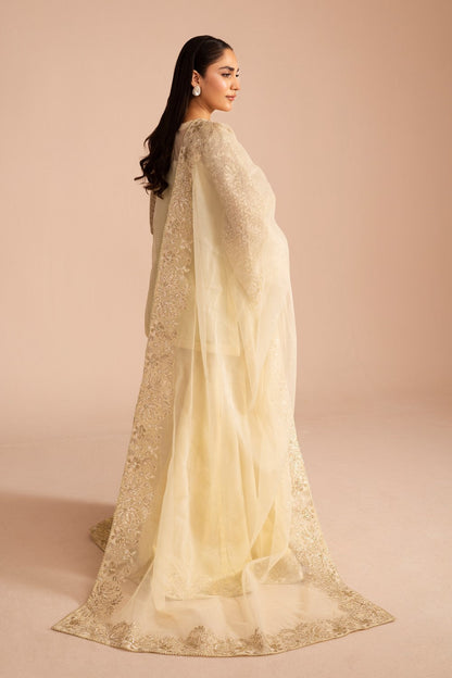 Maryum N Maria | Iris Formals | HARVA - MW40006 M Cream Organza