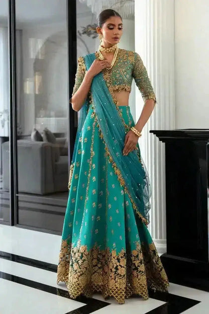 Sana Safinaz | Nura Festive 2023 | N232-002-CT - Pakistani Designer Dress - by Sana Safinaz | Type: Bridal - 100% Original at Saira Sultan