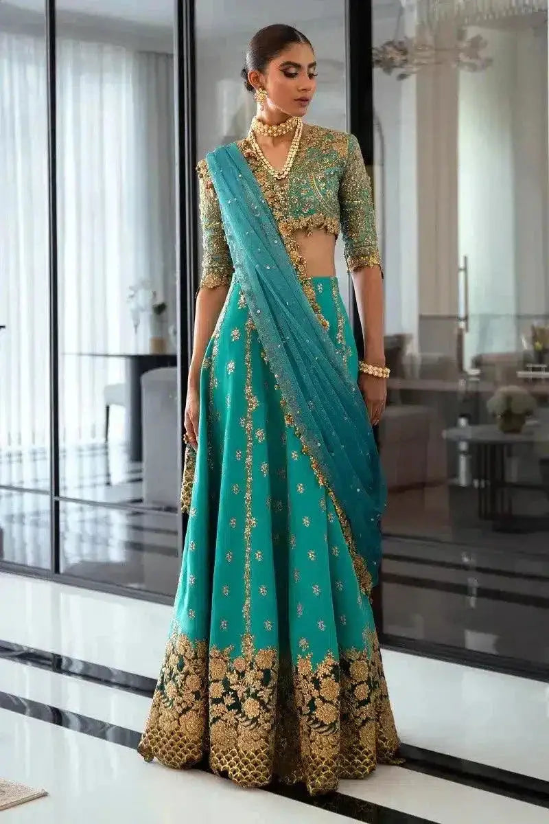 Sana Safinaz | Nura Festive 2023 | N232-002-CT - Pakistani Designer Dress - by Sana Safinaz | Type: Bridal - 100% Original at Saira Sultan