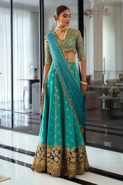 Sana Safinaz | Nura Festive 2023 | N232-002-CT - Pakistani Designer Dress - by Sana Safinaz | Type: Bridal - 100% Original at Saira Sultan