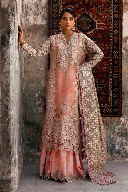 Sana Safinaz | Nura Festive 25 | N252-001-3CX XS Coral Organza