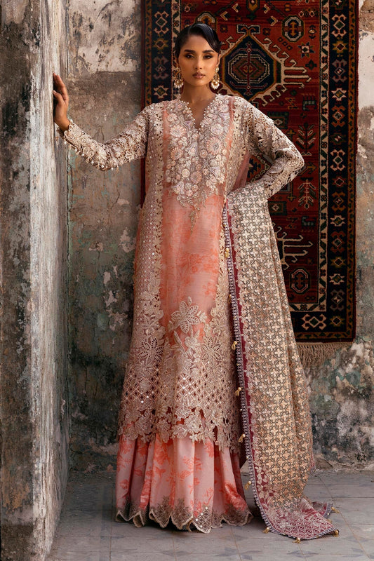 Sana Safinaz | Nura Festive 25 | N252-001-3CX XS Coral Organza