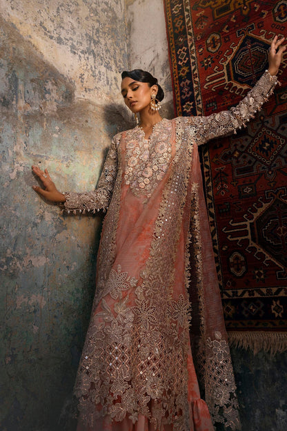 Sana Safinaz | Nura Festive 25 | N252-001-3CX L Coral Organza