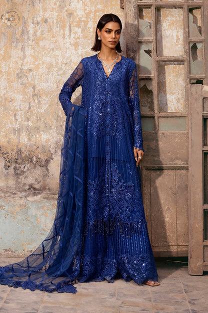 Sana Safinaz | Nura Festive 25 | N252-003-3CX XS Navy Blue Net
