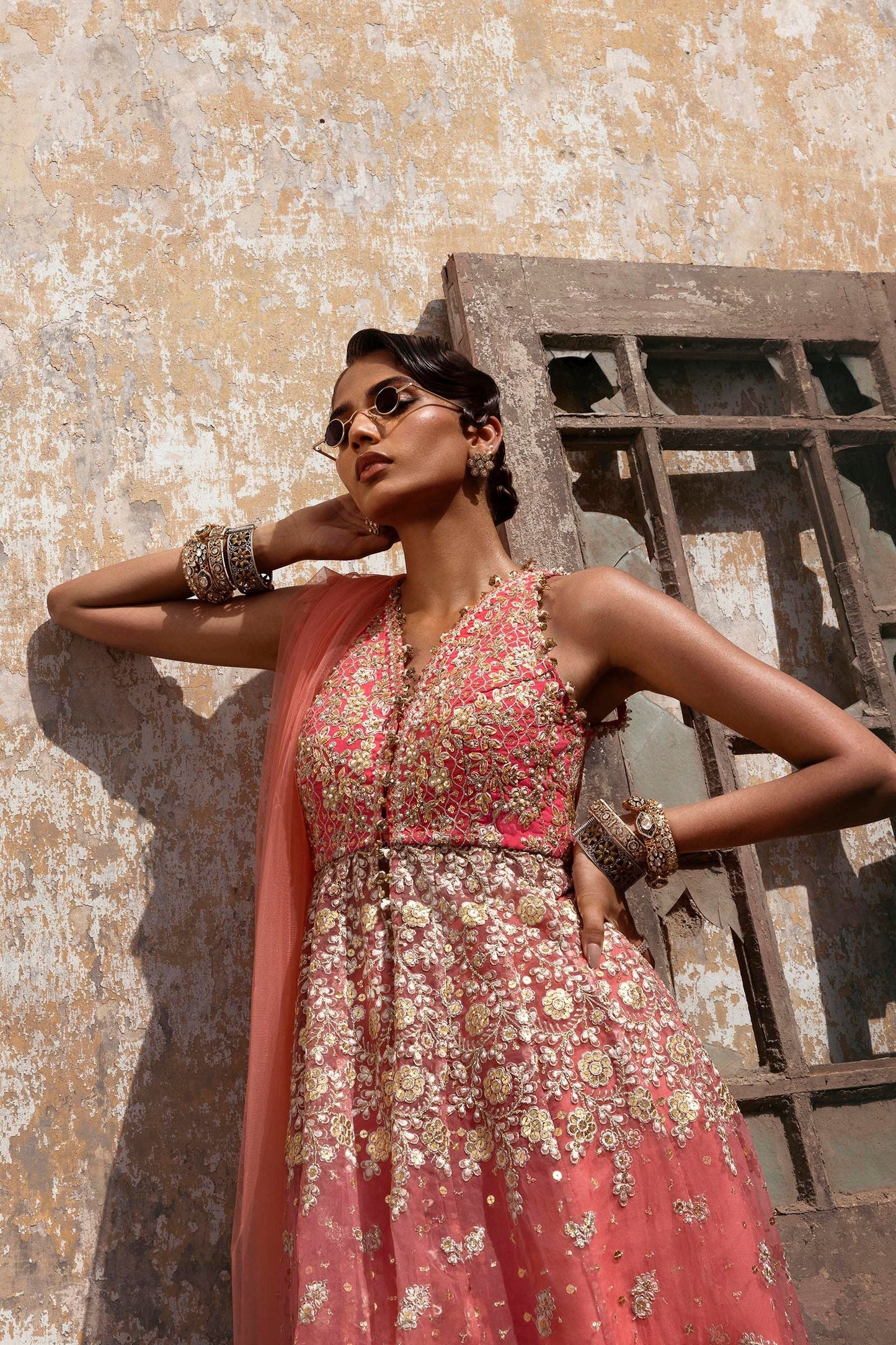 Sana Safinaz | Nura Festive 25 | N252-005-3CX M Fuchsia Pink Raw Silk