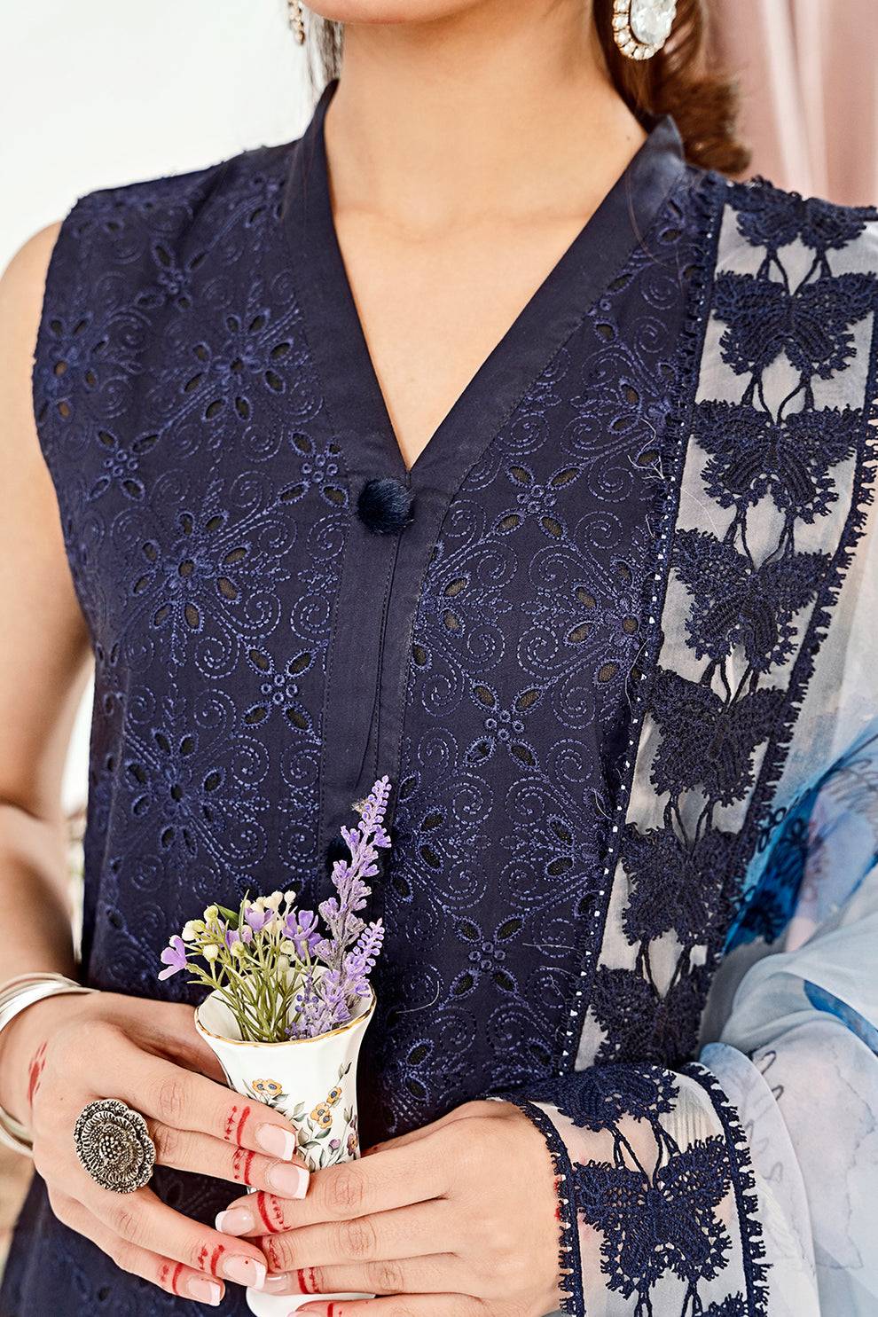 Neeshay | Zoella Lawn Collection | Elara - Pakistani Designer Dress - by Neeshay | Type: Luxury - 100% Original at Saira Sultan