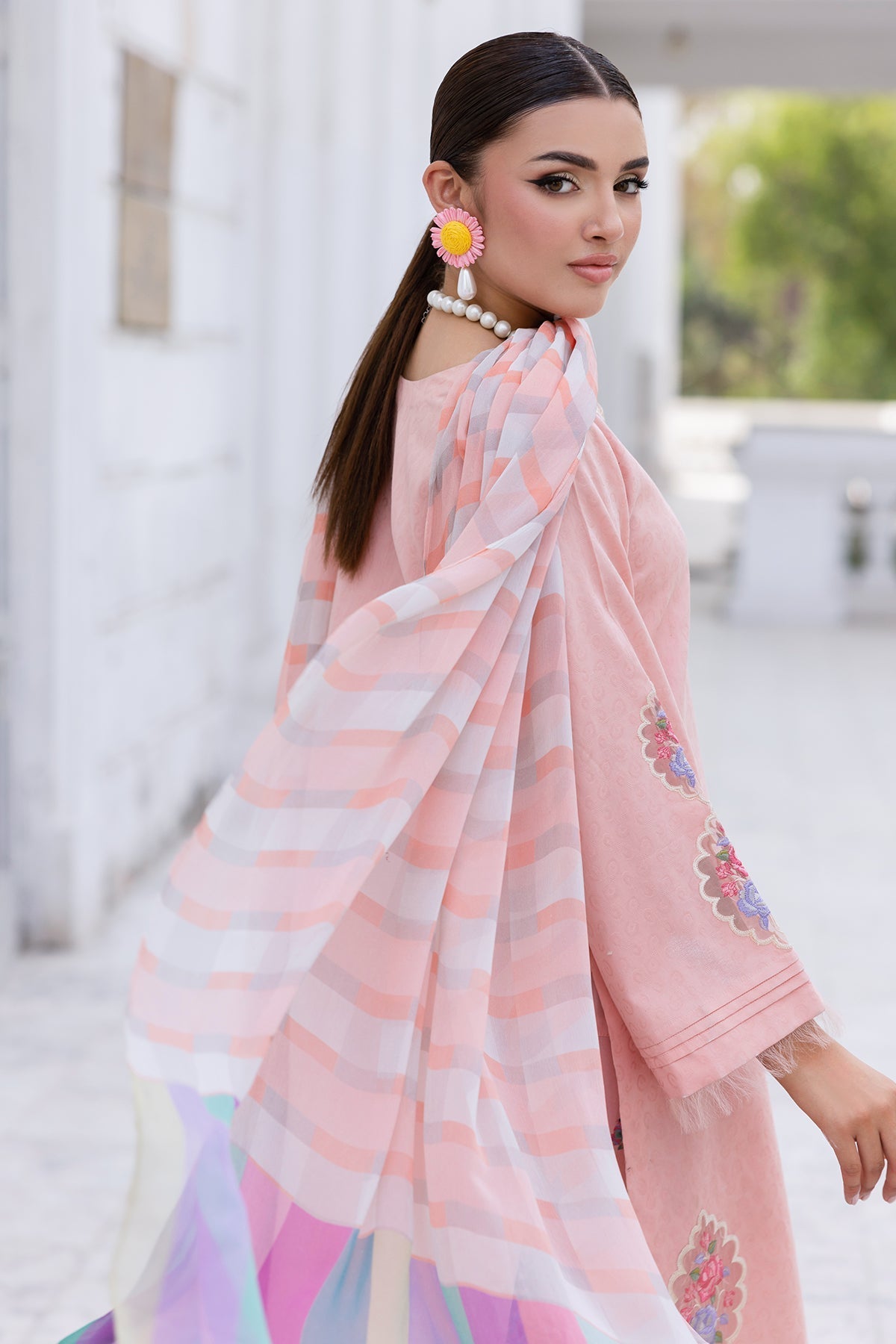 Charizma | Niche Eid Edit |CNP-5-091Z L Pink Lawn