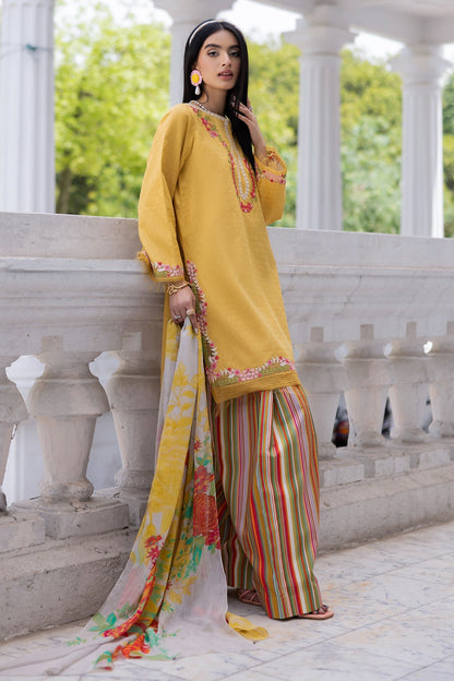 Charizma | Niche Eid Edit | CNP-5-093Z S Yellow Lawn
