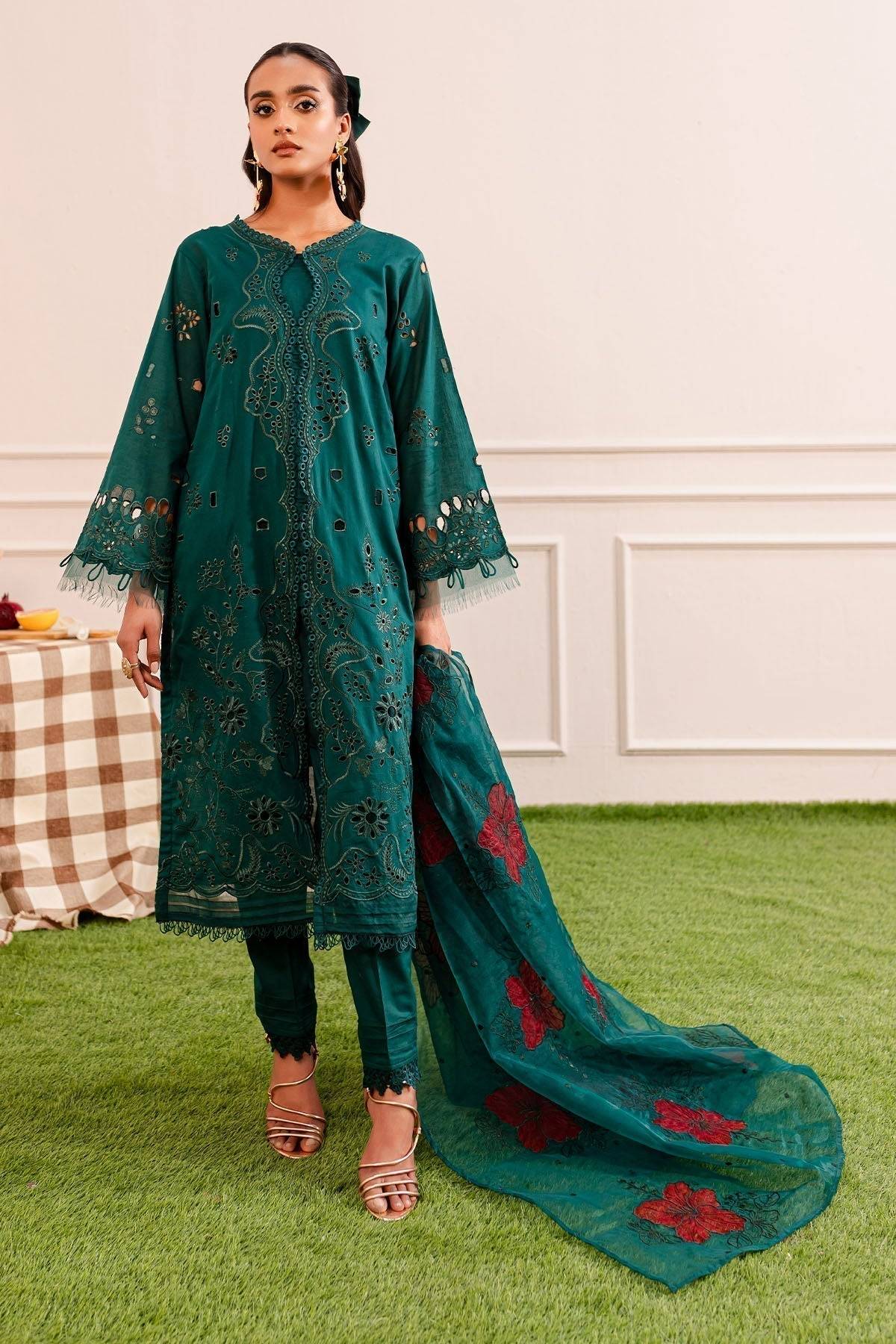 Nureh | Shades Of Summer | NP-478 - Pakistani Designer Dress - by Nureh | Type: Luxury - 100% Original at Saira Sultan