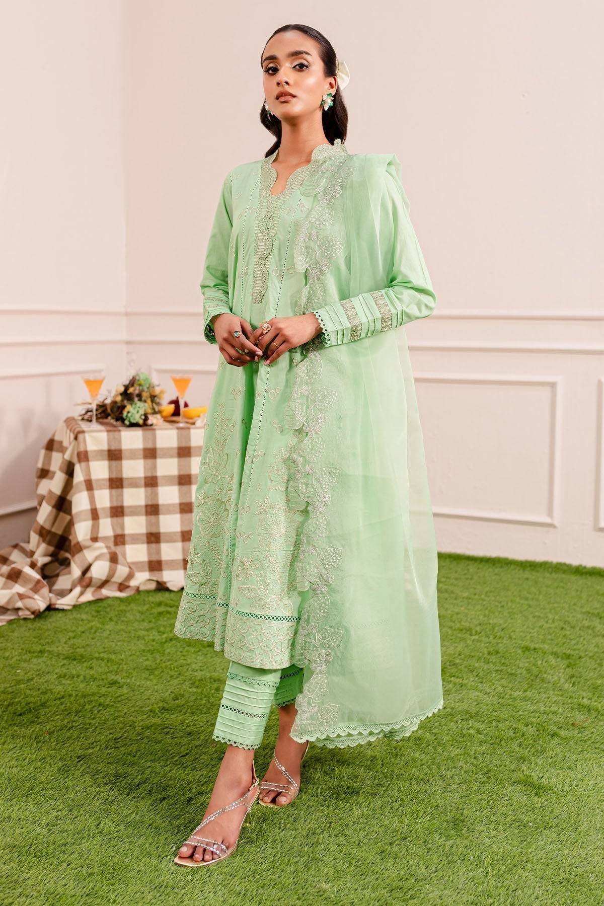 Nureh | Shades Of Summer | NP-463 - Pakistani Designer Dress - by Nureh | Type: Luxury - 100% Original at Saira Sultan