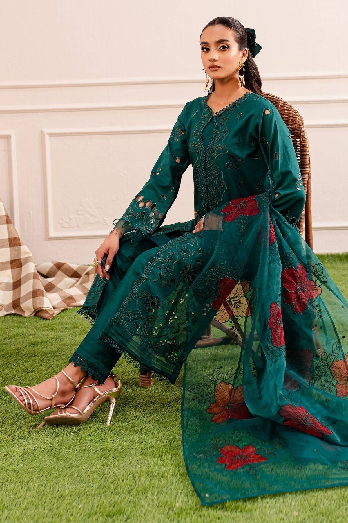 Nureh | Shades Of Summer | NP-478 - Pakistani Designer Dress - by Nureh | Type: Luxury - 100% Original at Saira Sultan