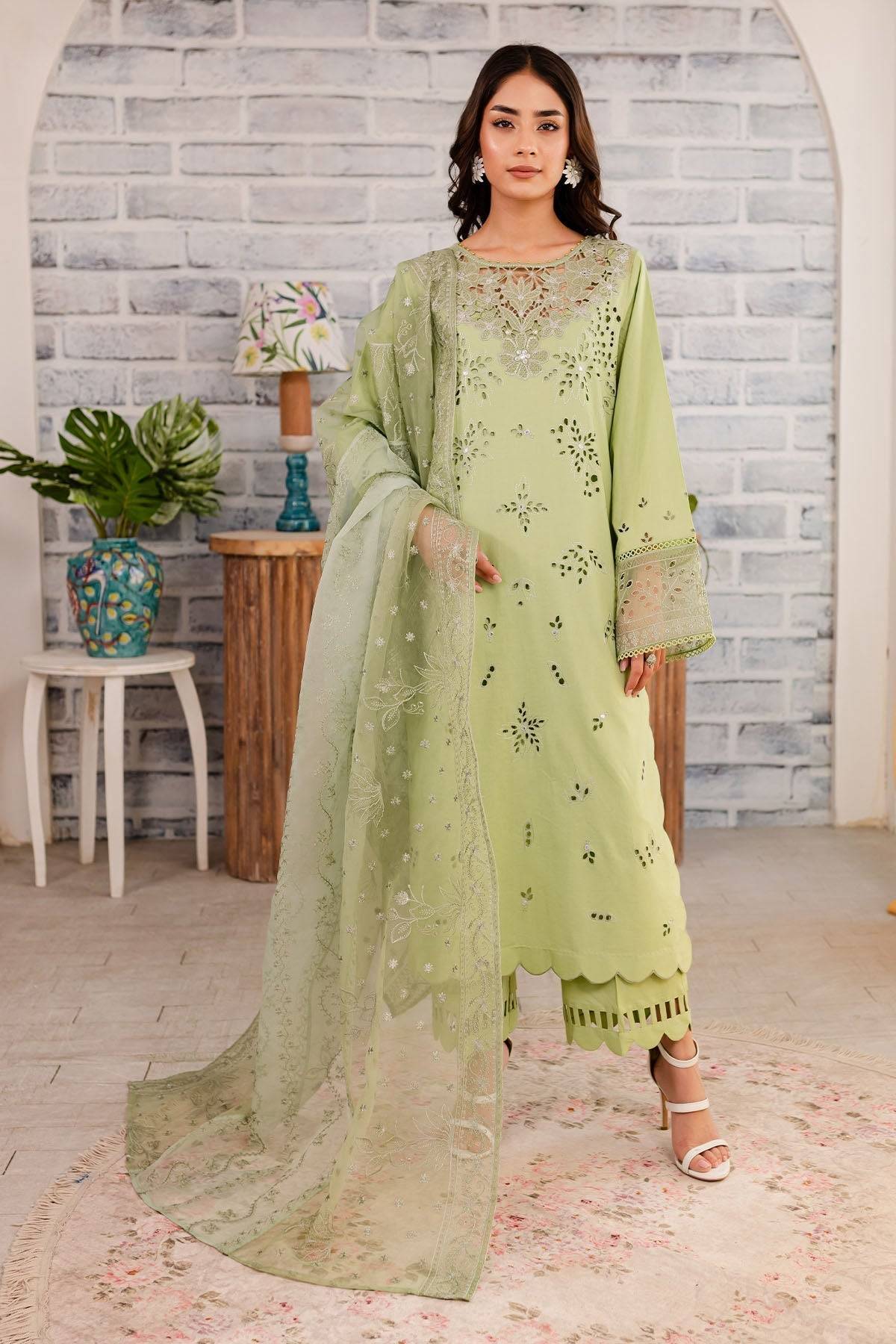 Nureh | Shades Of Summer | NP-490 - Pakistani Designer Dress - by Nureh | Type: Luxury - 100% Original at Saira Sultan
