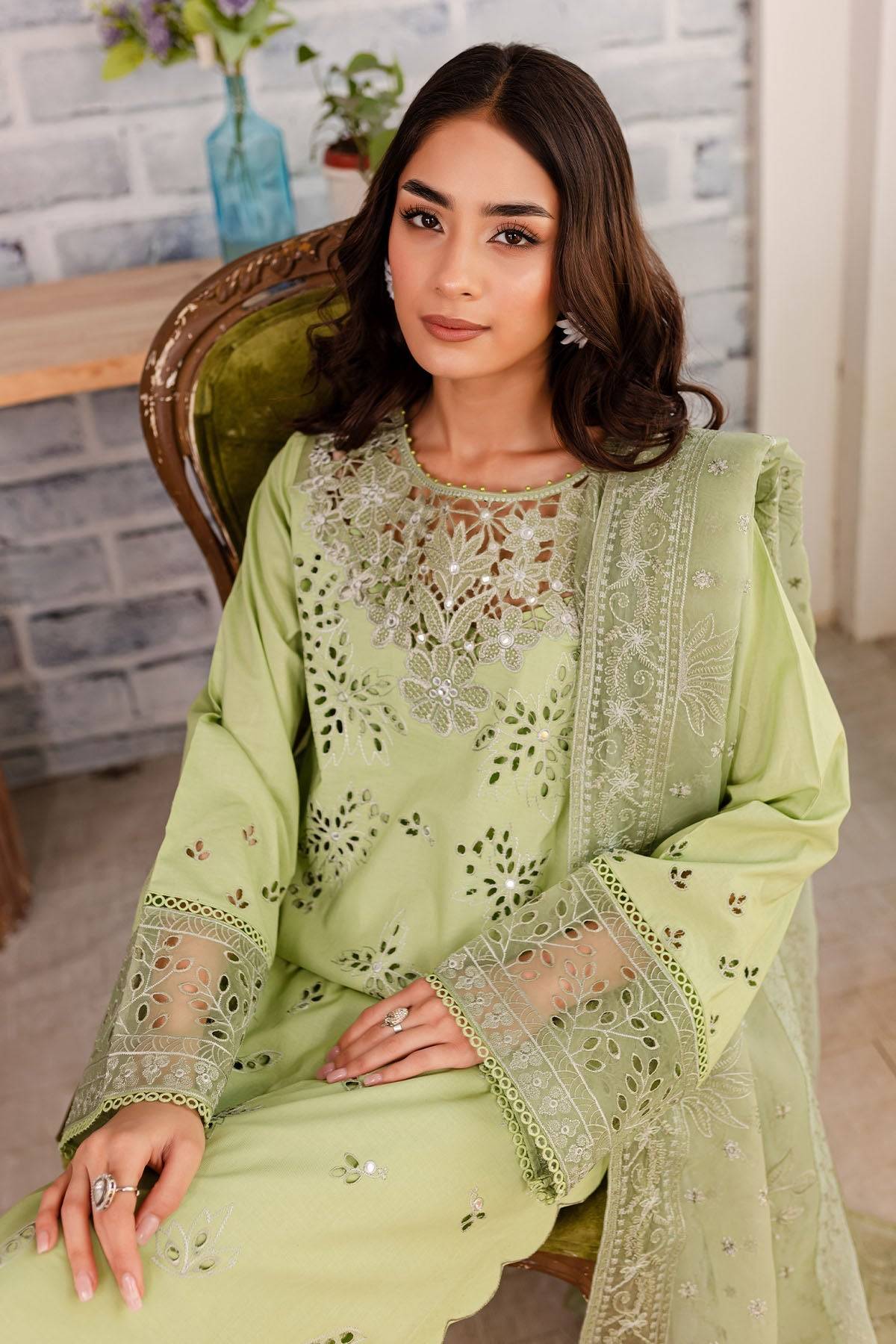 Nureh | Shades Of Summer | NP-490 - Pakistani Designer Dress - by Nureh | Type: Luxury - 100% Original at Saira Sultan