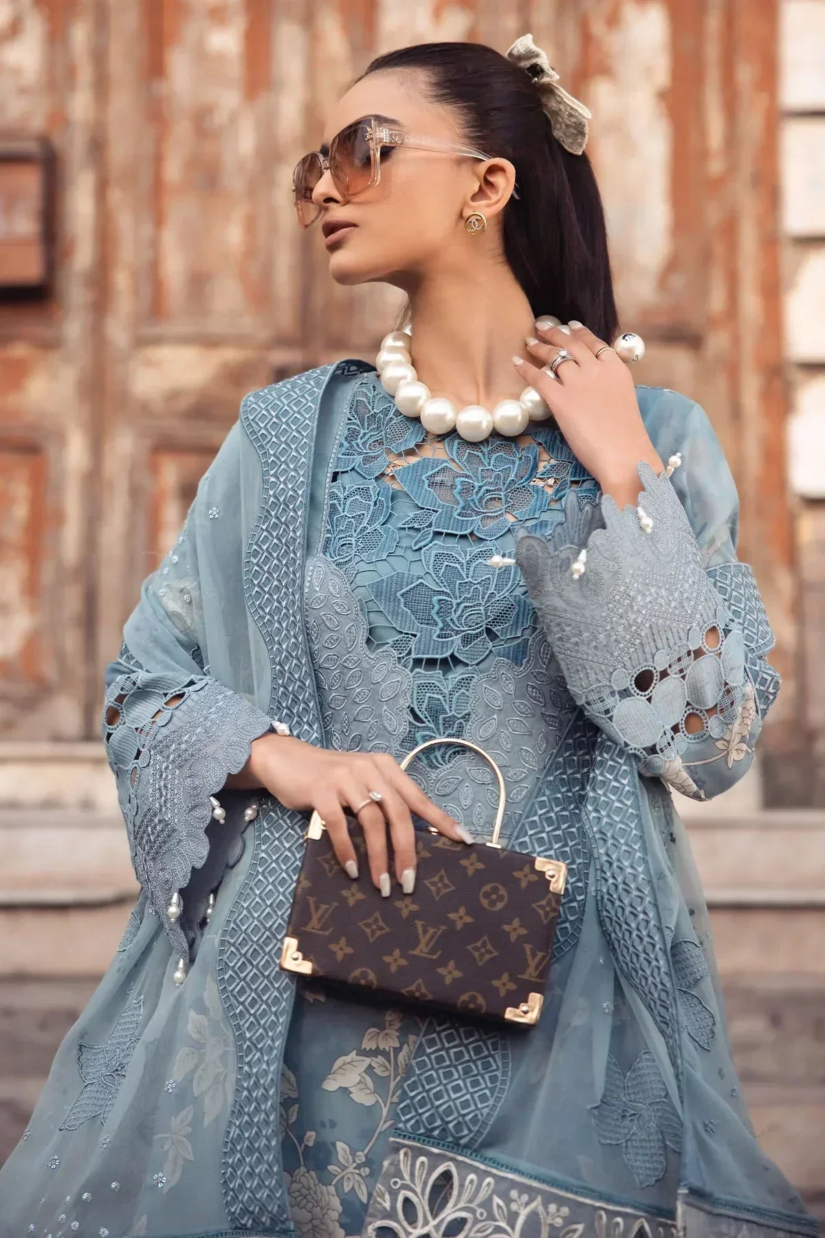 Nureh | Swiss Prints | NS-116 - Pakistani Designer Dress - by Nureh | Type: Luxury - 100% Original at Saira Sultan