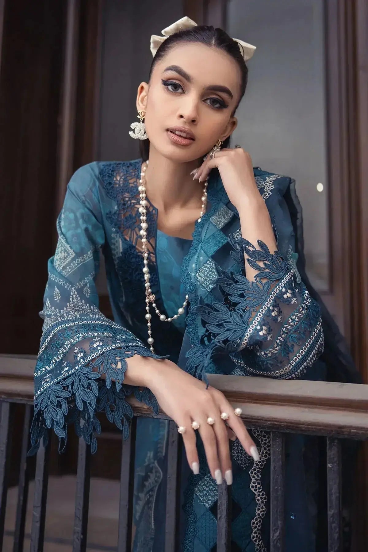 Nureh | Swiss Prints | NS-120 - Pakistani Designer Dress - by Lawn | Type: Luxury - 100% Original at Saira Sultan