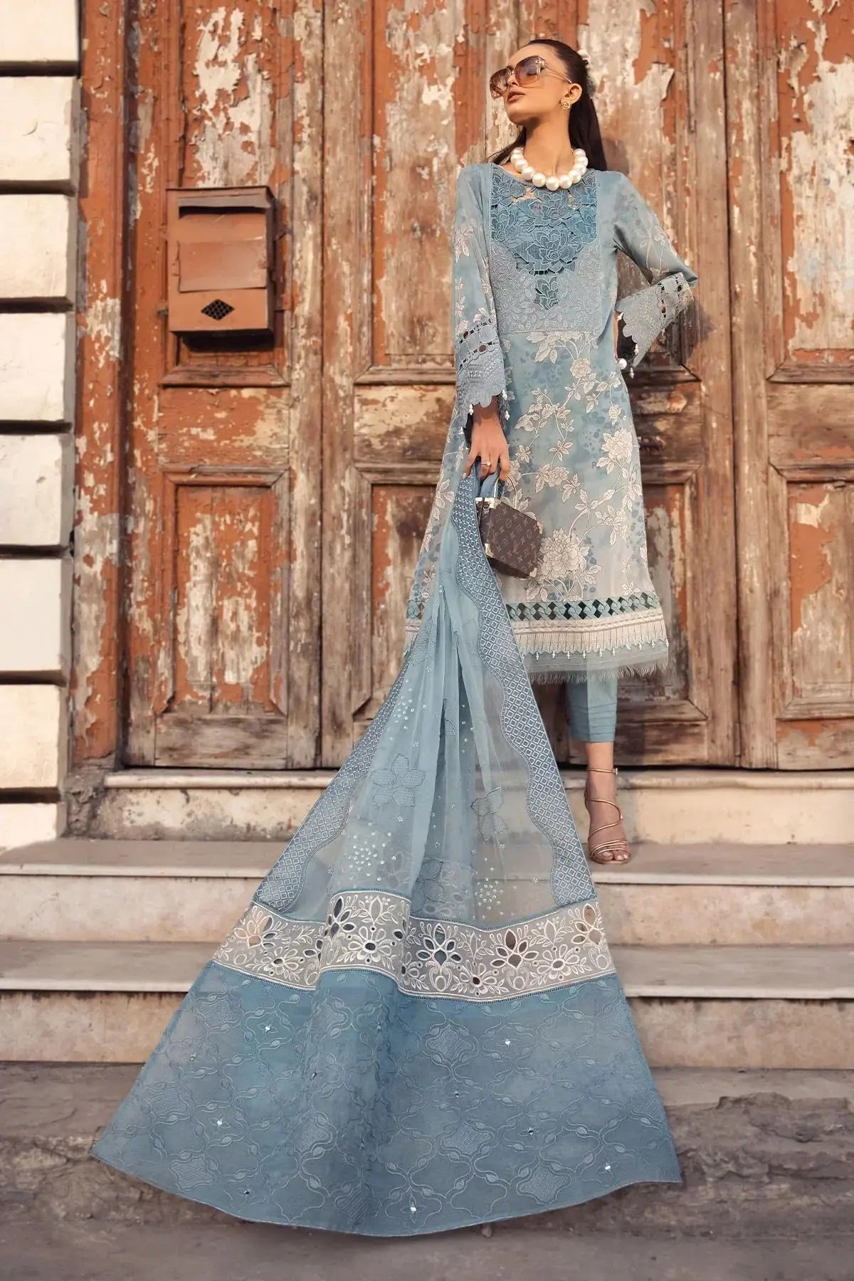 Nureh | Swiss Prints | NS-116 - Pakistani Designer Dress - by Nureh | Type: Luxury - 100% Original at Saira Sultan