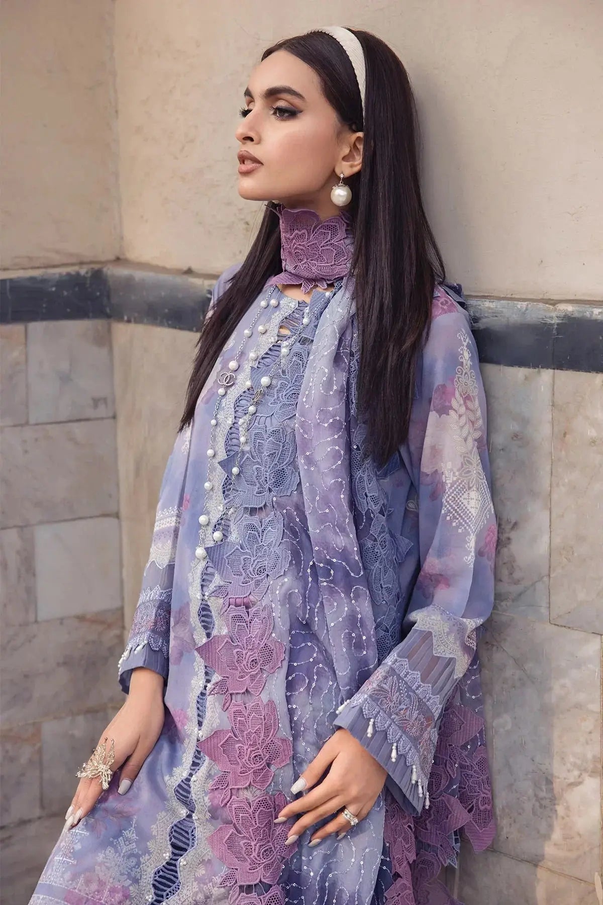 Nureh | Swiss Prints | NS-119 - Pakistani Designer Dress - by Nureh | Type: Luxury - 100% Original at Saira Sultan