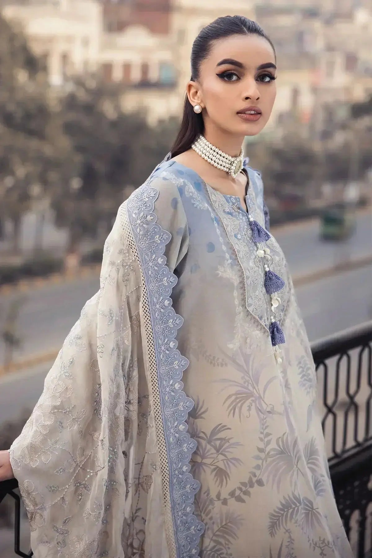 Nureh | Swiss Prints | NS-122 - Pakistani Designer Dress - by Nureh | Type: Luxury - 100% Original at Saira Sultan